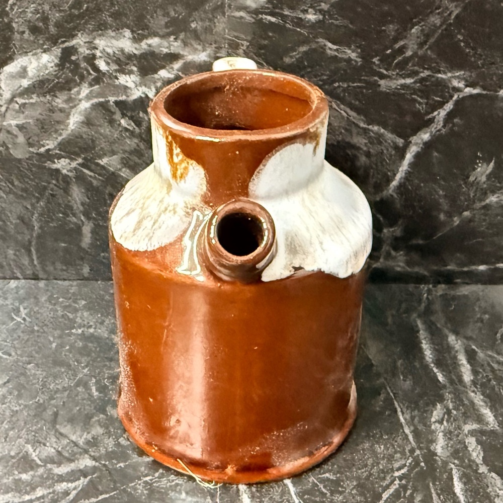 Brown Pottery Pitcher and Bucket w/Lid - Picture 6 of 14